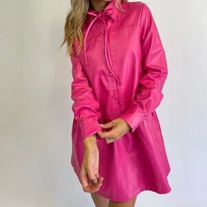 Faux Leather dress